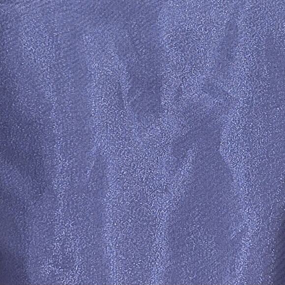 Alex Evenings Sheer Sleeve Shimmery Ruffle V-Neck Top Blouse Sz M Purple Dressy - Picture 4 of 11